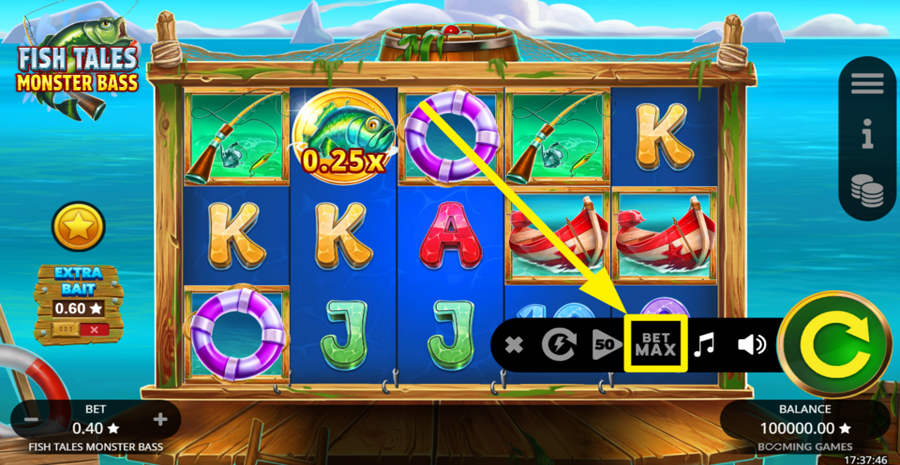 Fish Tales Monster Bass Max Bet