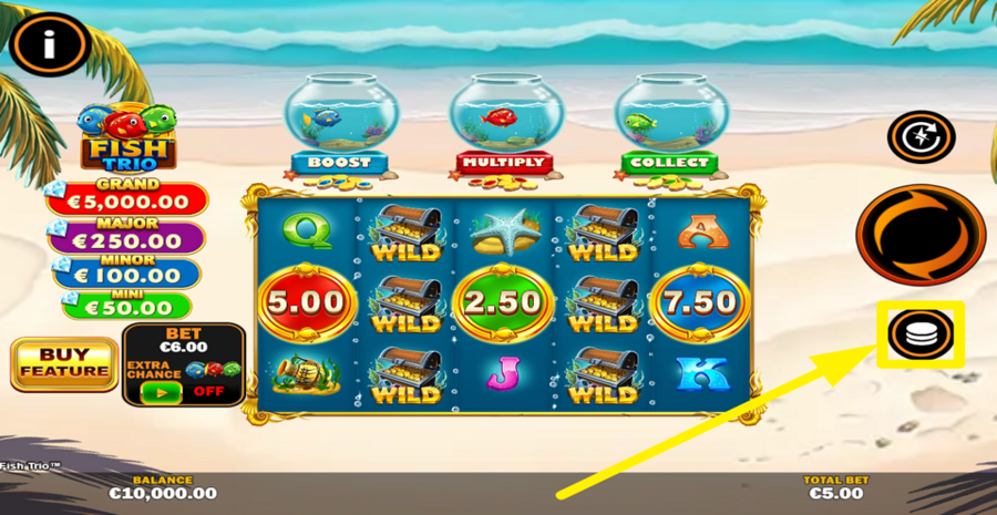 Fish Trio Adjust Bet