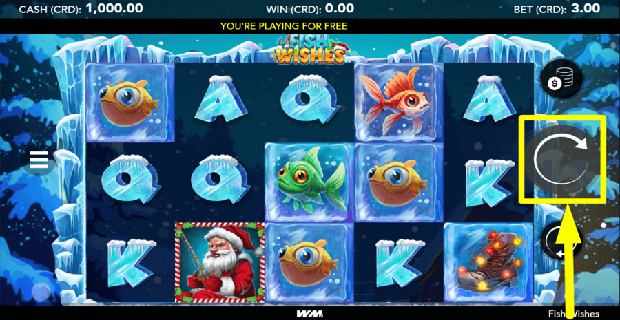 Fish Wishes Spin Button