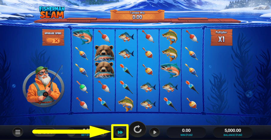 Fisherman Slam Turbo Feature