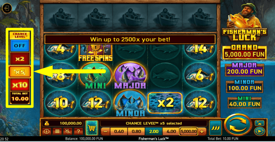 Fishermans Luck Chance Feature
