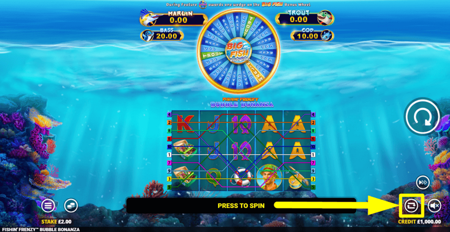 Fishin Frenzy Bubble Bonanza Autoplay Feature