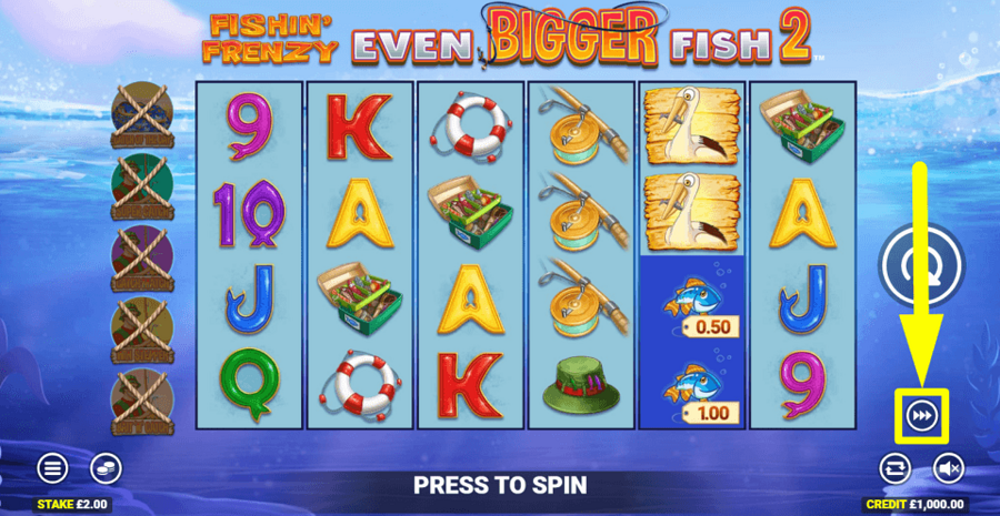 Fishin Frenzy Even Bigger Fish 2 Turbo Feature