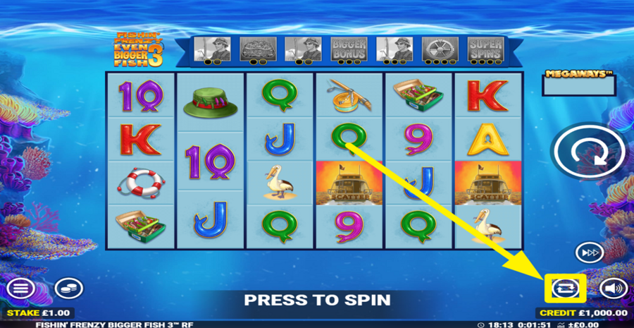 Fishin Frenzy Even Bigger Fish 3 Rapid Fire Jackpots Autoplay