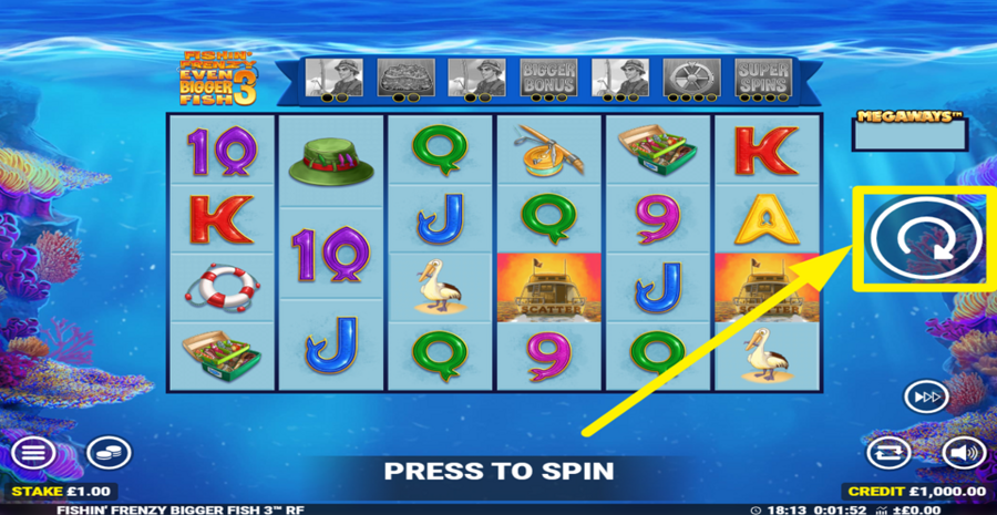 Fishin Frenzy Even Bigger Fish 3 Rapid Fire Jackpots Spin