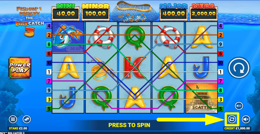 Fishin Frenzy The Big Catch 3 Autoplay Feature