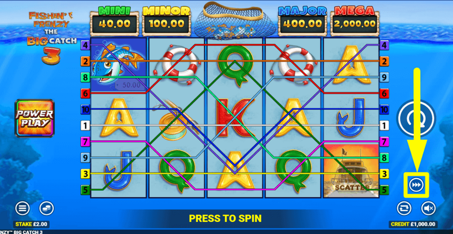 Fishin Frenzy The Big Catch 3 Turbo Feature