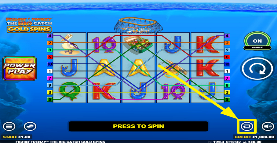 Fishin Frenzy The Big Catch Gold Spins Autoplay