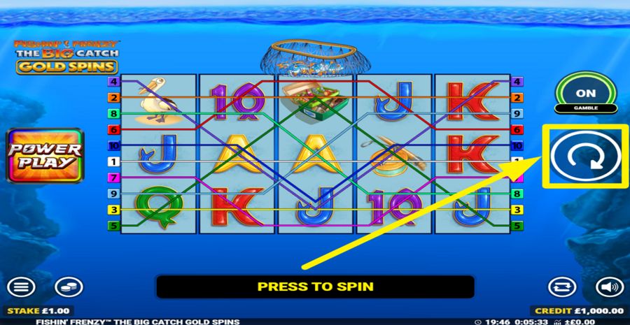 Fishin Frenzy The Big Catch Gold Spins Spin