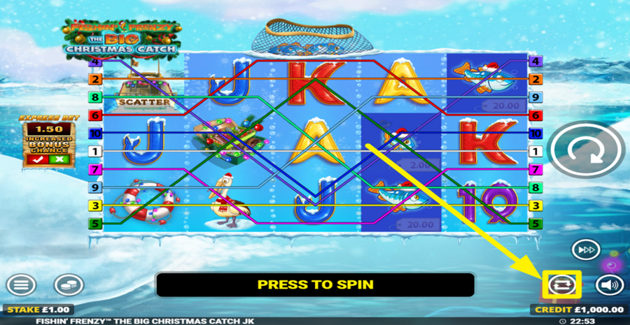 Fishin Frenzy The Big Christmas Catch Jackpot King Autoplay