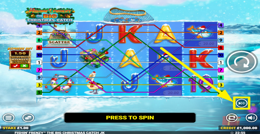 Fishin Frenzy The Big Christmas Catch Jackpot King Turbo