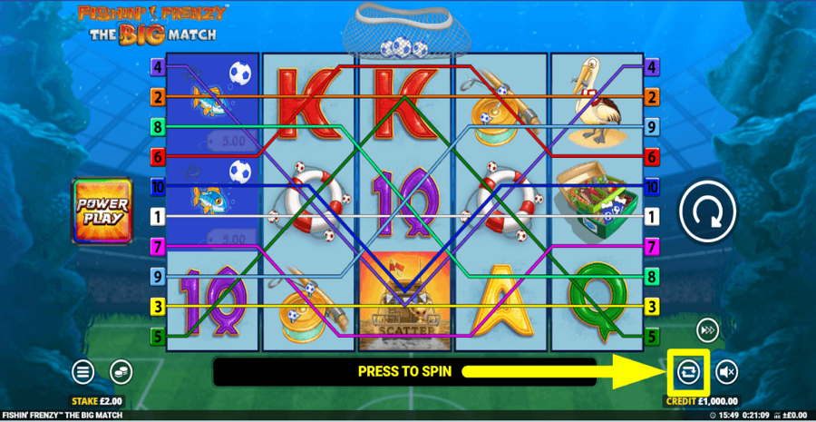 Fishin Frenzy The Big Match Autoplay Feature