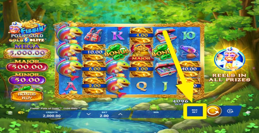 Fishin Pots Of Gold Gold Blitz Max Bet