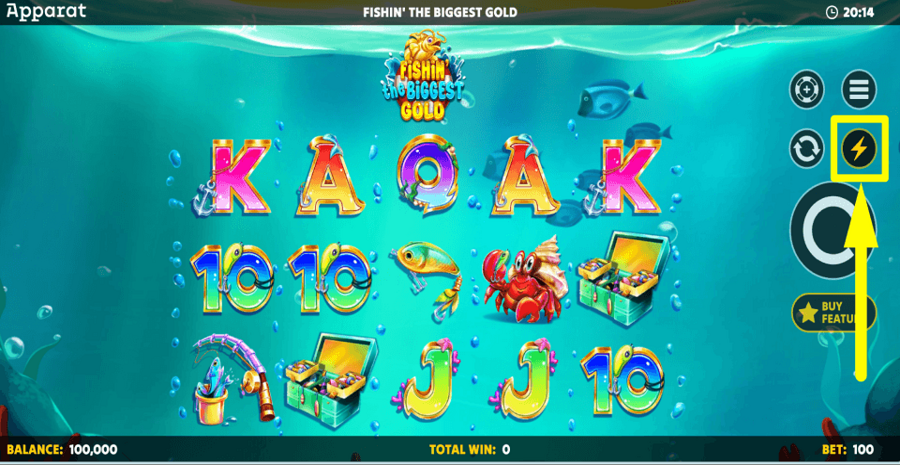 Fishin The Biggest Gold Turbo Feature