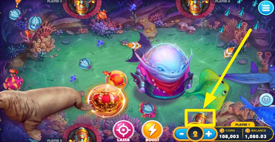 Fishing Kingdom Remastered Use Cannon