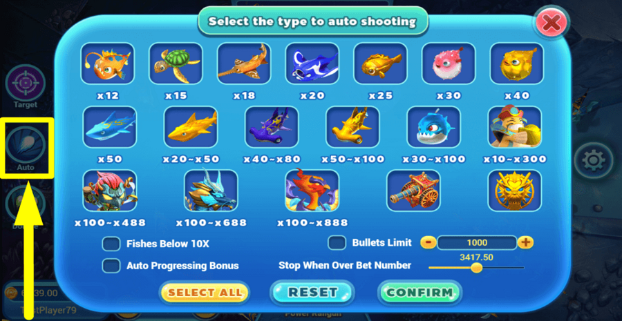 Fishing Legend Autoplay Feature