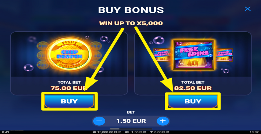 Fishy Business Buy Bonus