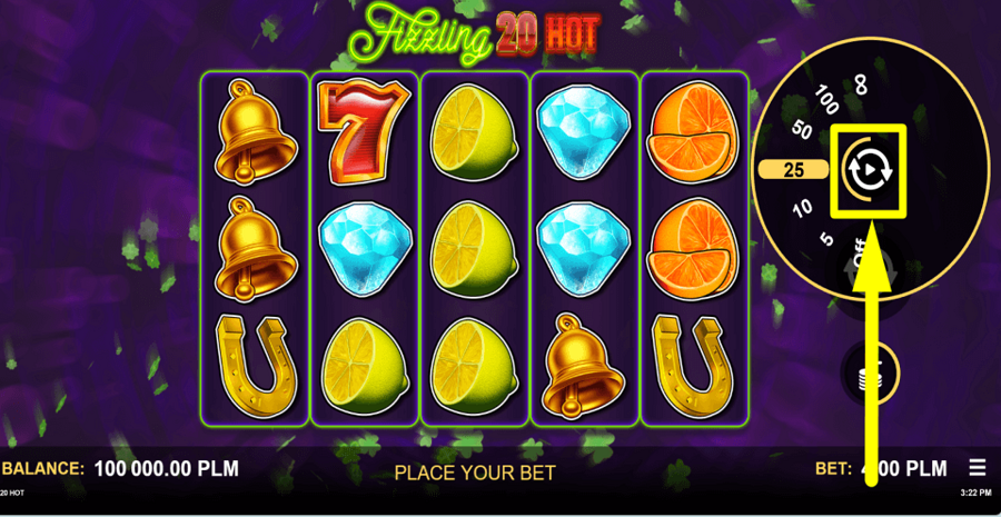 Fizzling 20 Hot Autoplay Feature