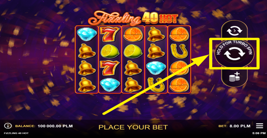 Fizzling 40 Hot Spin