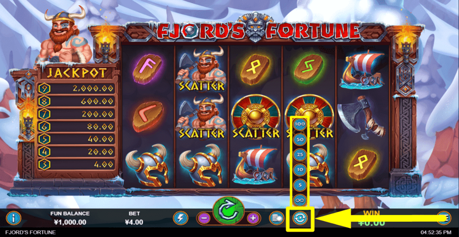 Fjords Fortune Autoplay Feature