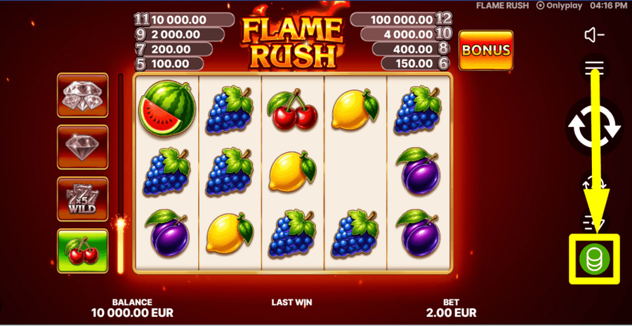 Flame Rush Bet Value