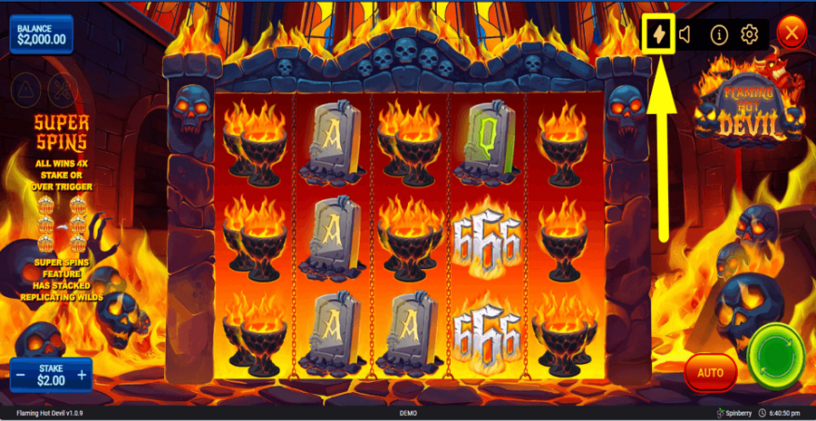 Flaming Hot Devil Turbo Feature