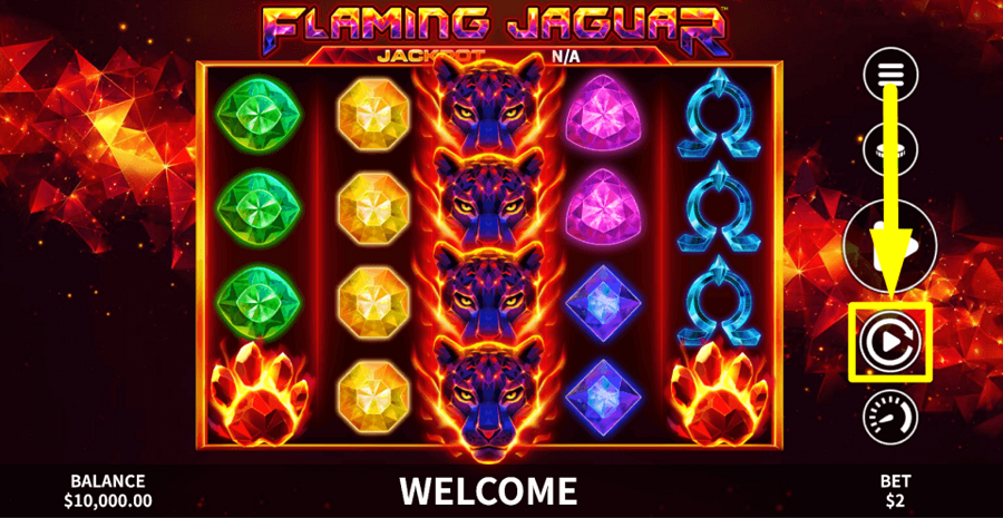 Flaming Jaguar Autoplay Feature
