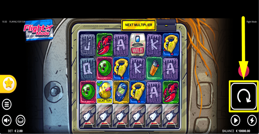 Flight Mode Spin Button