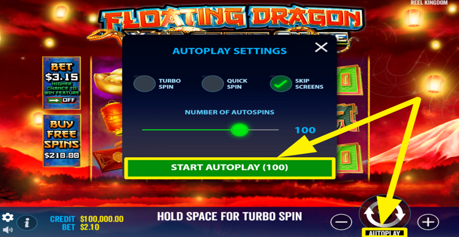 Floating Dragon Year Of The Snake Autoplay