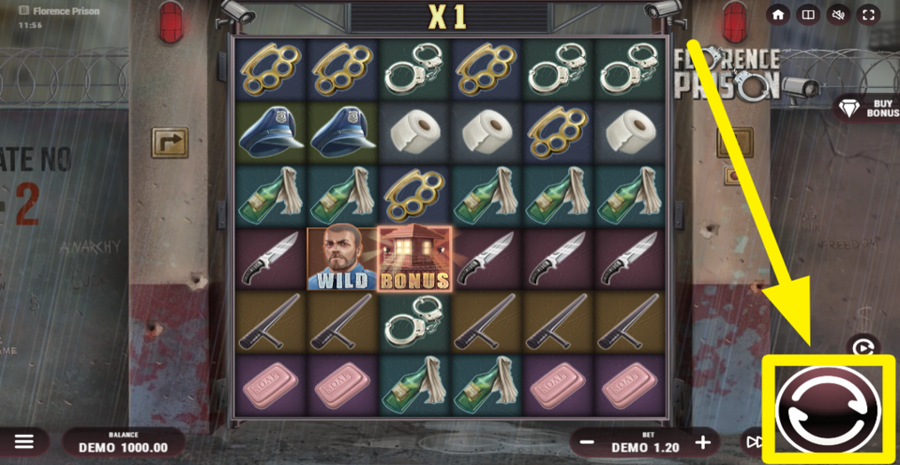 Florence Prison Spin Button