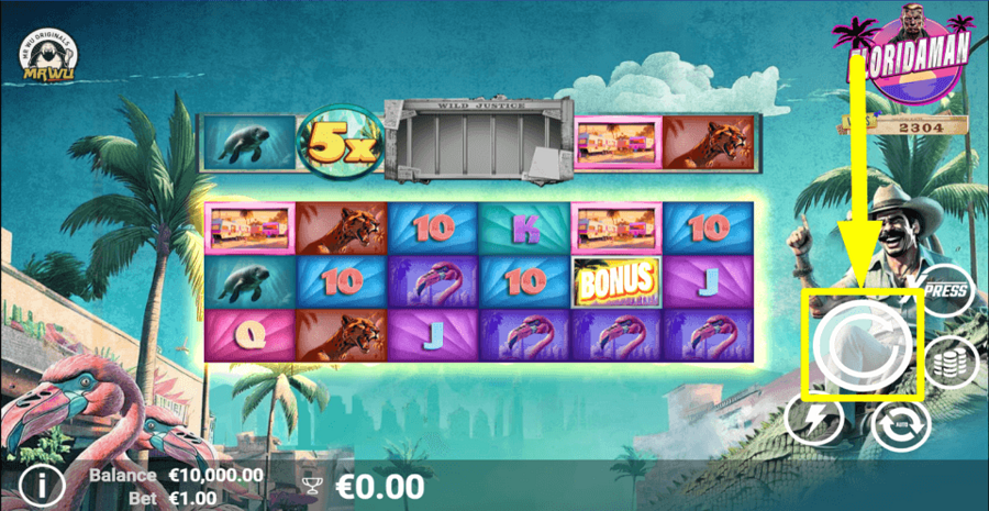 Floridaman Spin Button