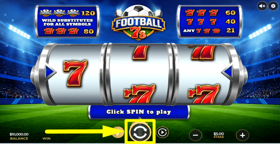 Football 7s Spin Button