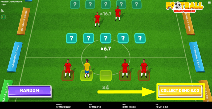 Football Champions Bb Collect Button