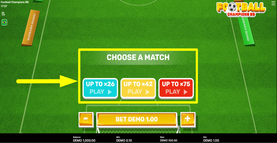 Football Champions Bb Match Choice