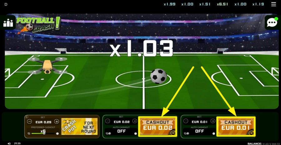 Football Crash Cashout