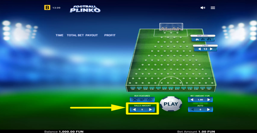 Football Plinko Adjust Balls