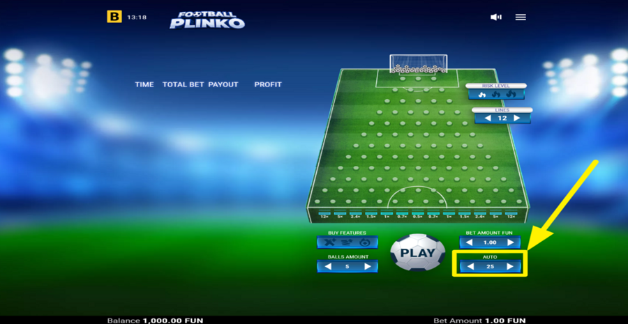 Football Plinko Autoplay