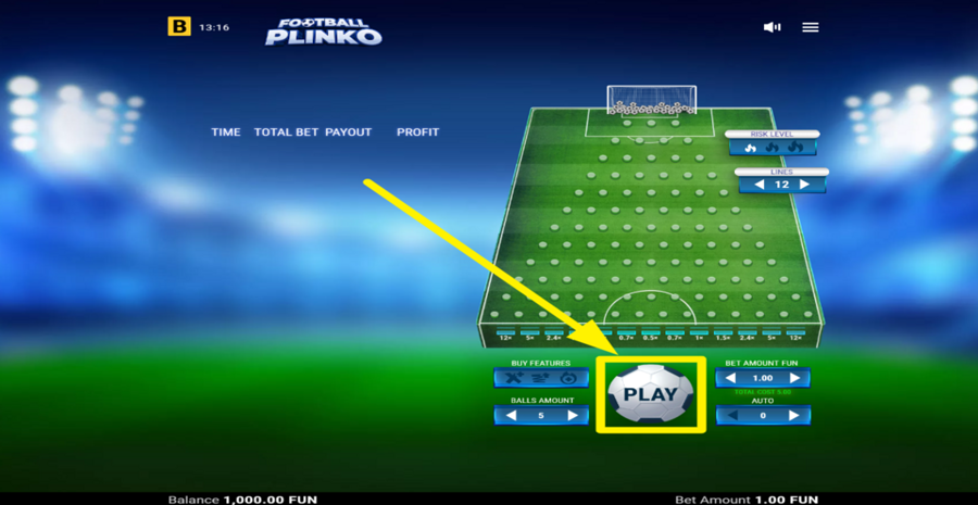Football Plinko Play