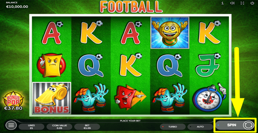 Football Spin Button