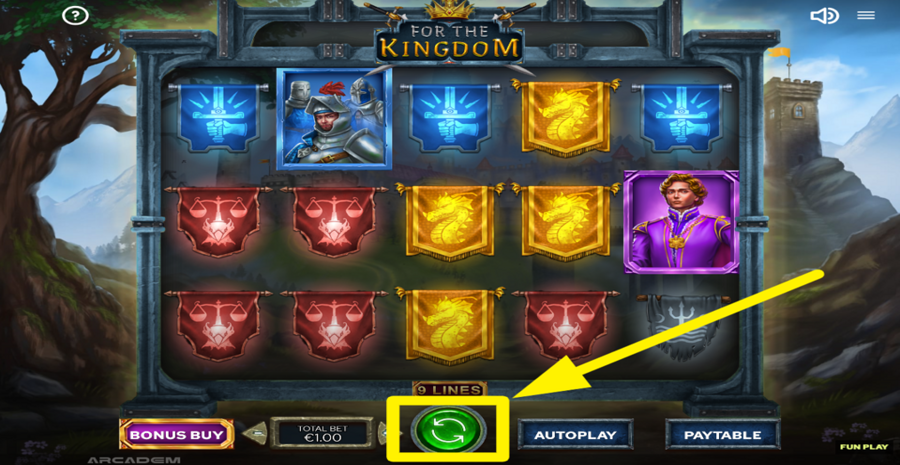 For The Kingdom Spin Button