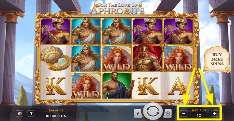 For The Love Of Aphrodite Adjust Bet
