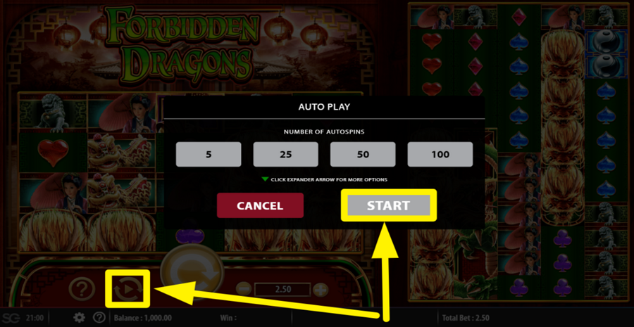 Forbidden Dragons Autoplay