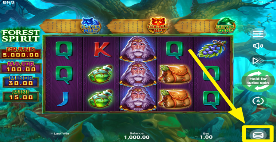 Forest Spirit Adjust Bet