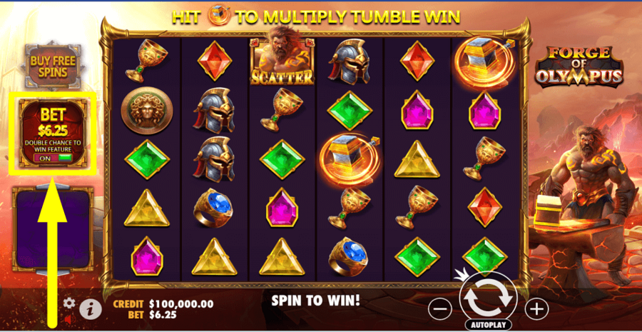 Forge Of Olympus Double Chance Feature
