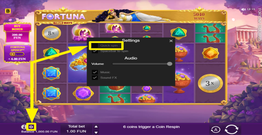 Fortuna Trueways Quick Spin