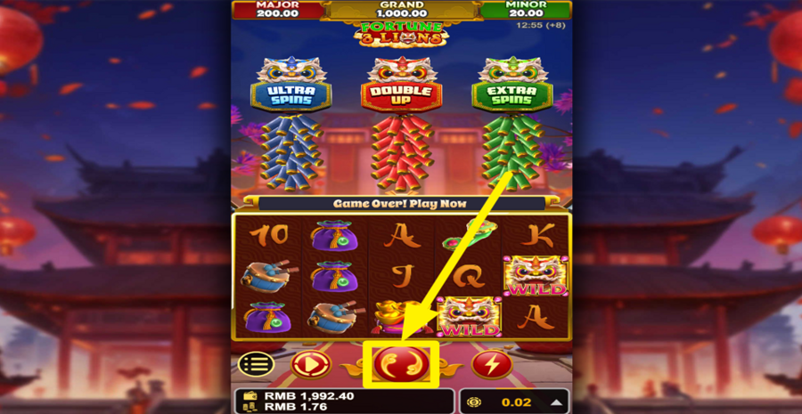 Fortune 3 Lions Spin