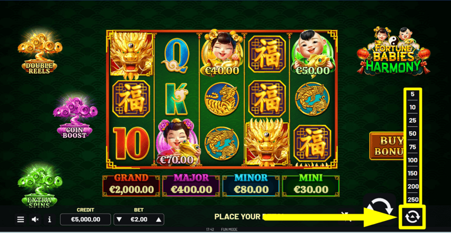 Fortune Babies Harmony Autoplay Feature