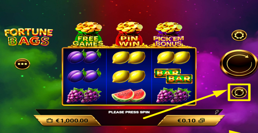 Fortune Bags Autoplay