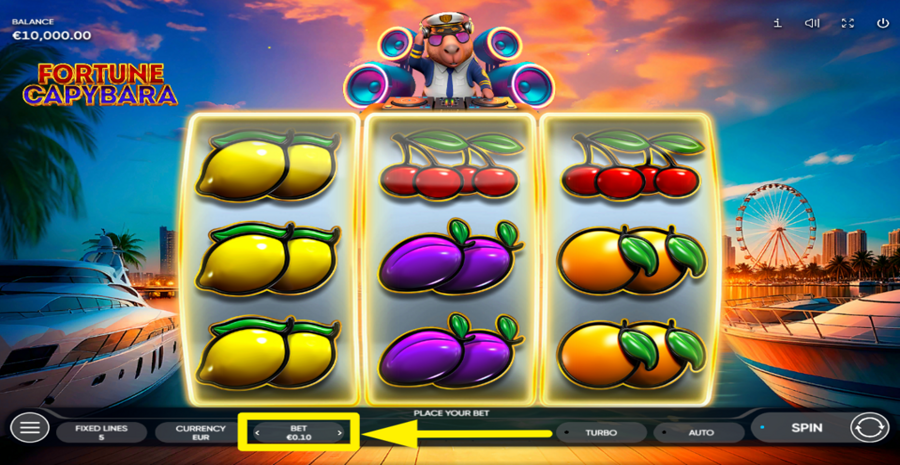 Fortune Capybara Adjust Bet