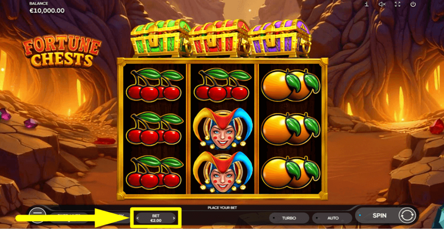 Fortune Chests Bet Value